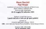 Premio Ginestra d'Oro del Conero, 2001, Exhibition poster Mauro Staccioli, Conero, 2001, Manifesto