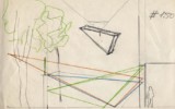 Fondazione Mudima, Milano, 1992, Drawing Mauro Staccioli, Mudima, 1992, Disegno