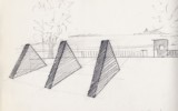 Muro, Biennale di Venezia 1978, Project Mauro Staccioli, Muro, Biennale di Venezia 1978, Disegno