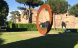 Anello, 1997-2009, corten steel, Ø600x40 cm Mauro Staccioli, Anello 1997-2009, Terme di Caracalla 2018, foto 11
