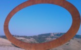 Primi passi 2009, corten steel, cm 805x 1300x40, Piancorboli, Ph. B. Tyson Mauro Staccioli, Primi passi 2009, Volterra 2009, foto 1