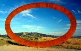 Primi passi 2009, corten steel, cm 805x 1300x40, Piancorboli Mauro Staccioli, Primi passi 2009, Volterra 2009, foto 4